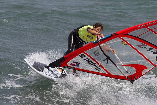 Jaggi in the surf - PWA Pozo Gran Canaria World Cup 2011 ©  John Carter / PWA http://www.pwaworldtour.com